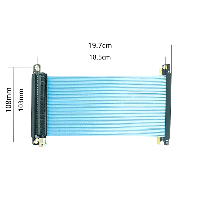 Cavo riser doppio reverso Pcie - Itx Gpu Riser Pcie 4.0 16X recensione e prezzo